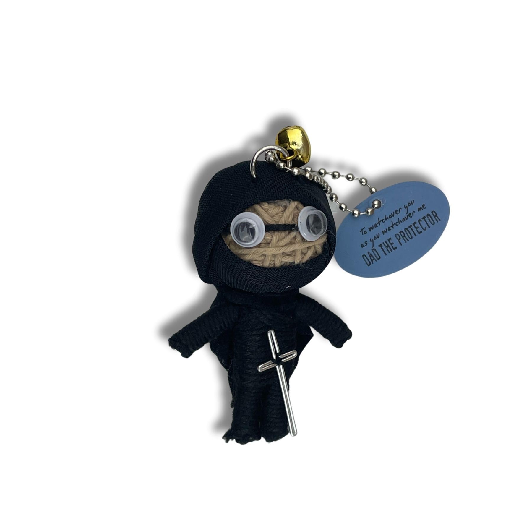 Watchover Voodoo 3-Inch Dad The Protector Keychain - Handcrafted Gift to Bring Good Luck and Positivity Everywhere You Go