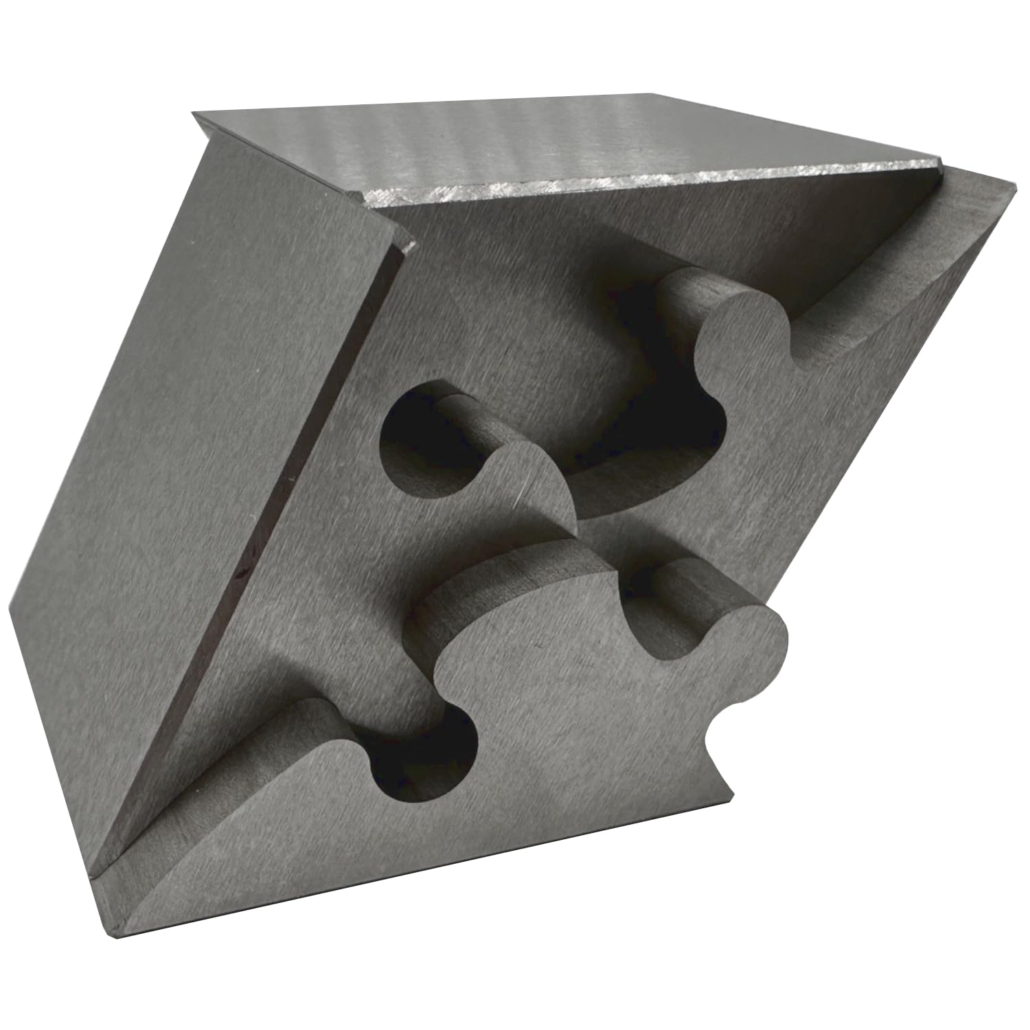 Heavenly Metals 4-Piece Rhombus 3D Puzzle for Adults - Stainless Steel Desk Toy and Fidget, Zero Tolerance Wire EDM Cut Office Gift for Men & Women