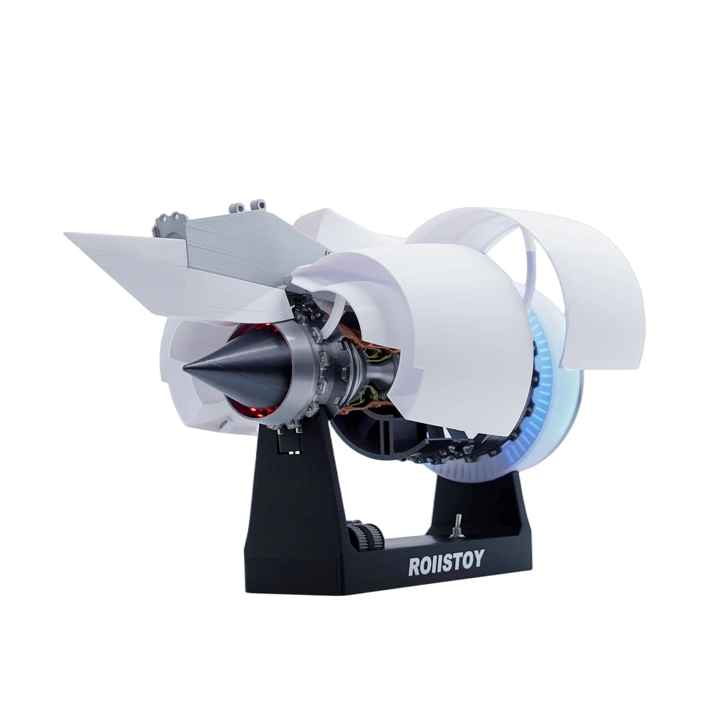 TR-900 Large Scale Turbofan Engine Building Kit High Complexity Abundant Parts Hyper Realistic Assembly Gift for Aerospace Enthusiasts Kids Adults