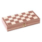 BlueSnail 15" Classic Vintage Standard Folding Wooden Chess Set, Foldable Games Board Crafted Carved
