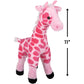 Rhode Island Novelty Majestic Pink Giraffe Plush, Soft Safari Animal Stuffed Toy for Kids, 11 Inch