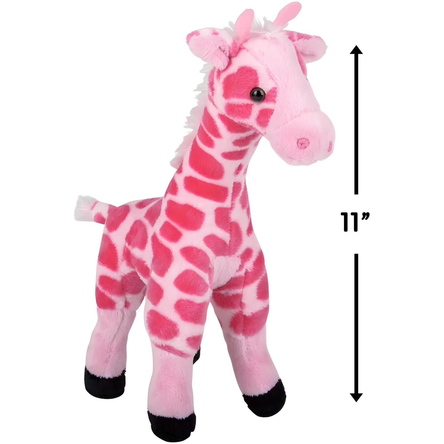 Rhode Island Novelty Majestic Pink Giraffe Plush, Soft Safari Animal Stuffed Toy for Kids, 11 Inch