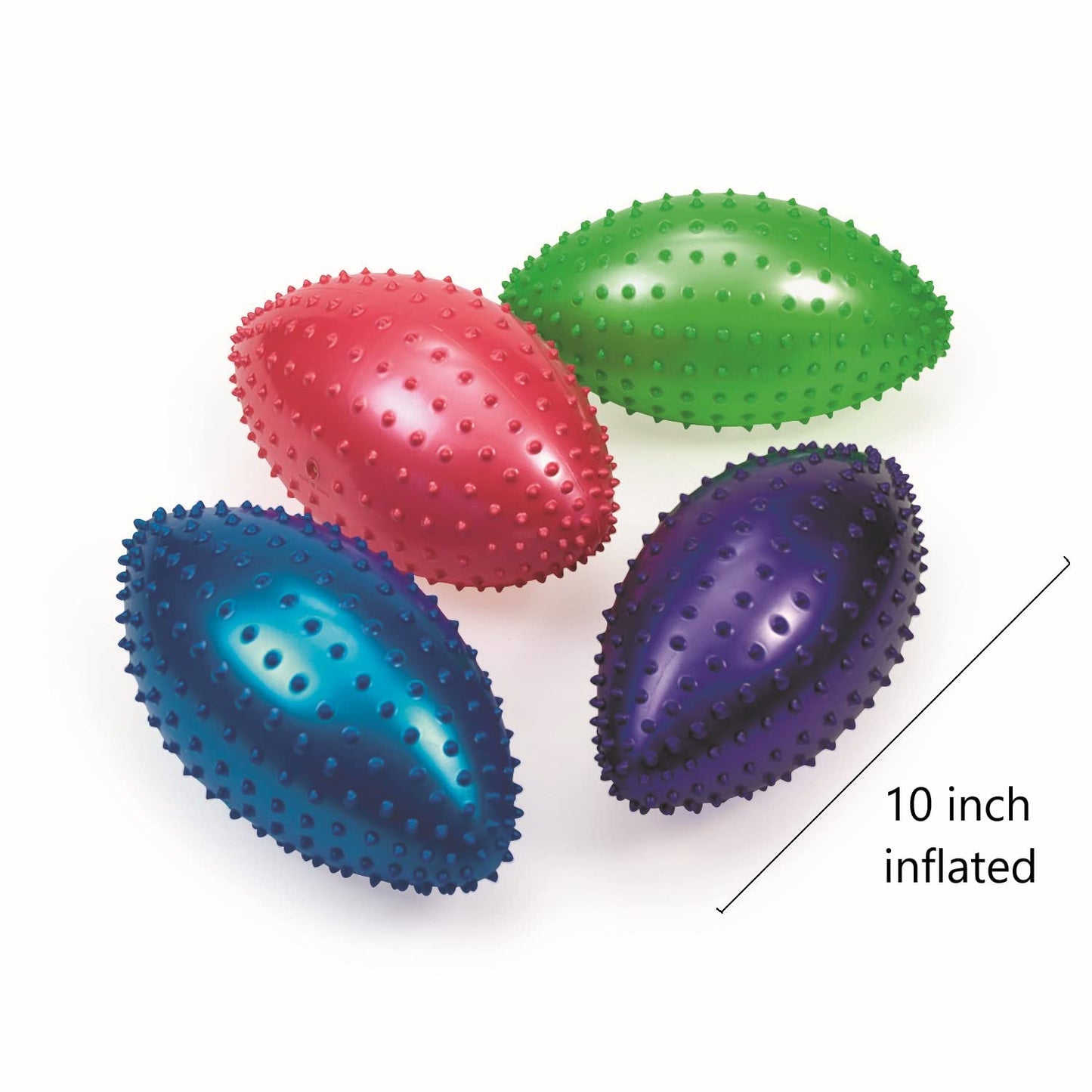 Fun Express 10" Spike Football-DEFLATED - Toys - 12 Pieces