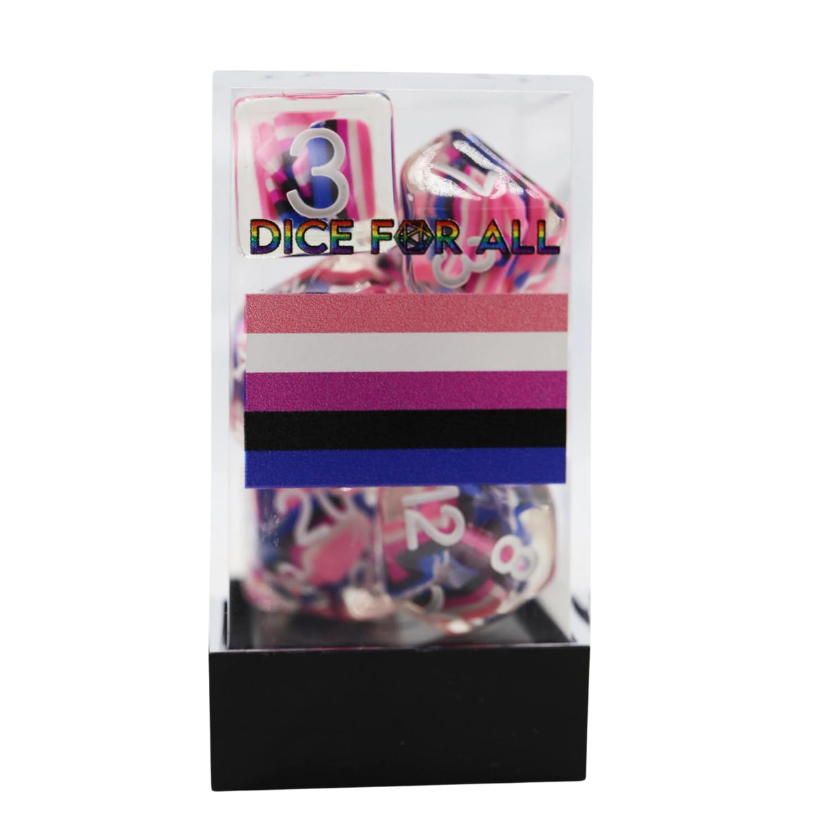 Genderfluid Flag RPG Dice Set