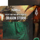 FanRoll Dragon StormTM Velvet Compartment Dice Bag: Green Dragon Scales