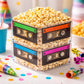 4E's Novelty Cassette Tape Bucket Centerpiece (Pack of 4) 80s Party Supplies, 90's Theme Birthday Party Decoration Cassette Tape Table Decor, Retro