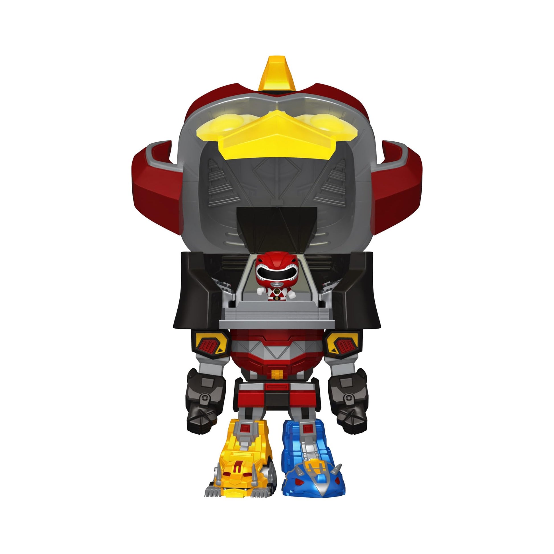 Funko Bitty Bots: Power Rangers - Megazord with Red Ranger - Bitty Pop - Power Rangers TV - 0.9 inch & 4.85 inch - Collectable - Gift Idea - Display
