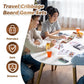 BEHEGTYE Foldable Travel Cribbage Board Game Set, Leather Cribbage Board Set - 6 Pegs, 1 Playing Card and Instruction, Portable Travel Cribbage Board