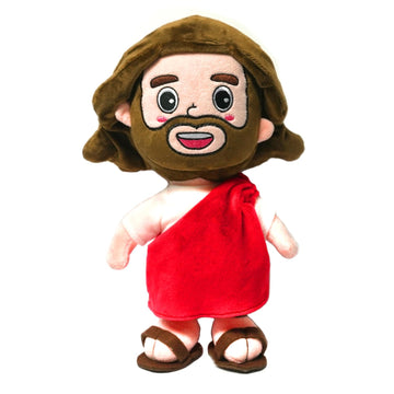 Pinkey Smile My Jesus Plush 14" Large Christ Doll Cute Christian Stuffed Plush of Son of God for Children, Church, Sunday School, Religious Gift, Kids