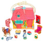 Disney Store Official Princess Micro Toy Set - Beauty & The Beast - Set Includes Micro Figures of Belle, Philippe, & her Cottage - Portable Playset