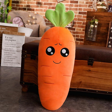 XIZHI 26" Carrot Hugging Pillow Kids Pillows Plush Cute Expression Stuffed Doll Toy (Cute)