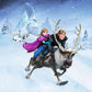 Ravensburger Disney Frozen Winter Adventures Puzzle Set - 3 x 49-Piece Jigsaw Puzzles for Kids | Unique Piece Design | Enhances Concentration
