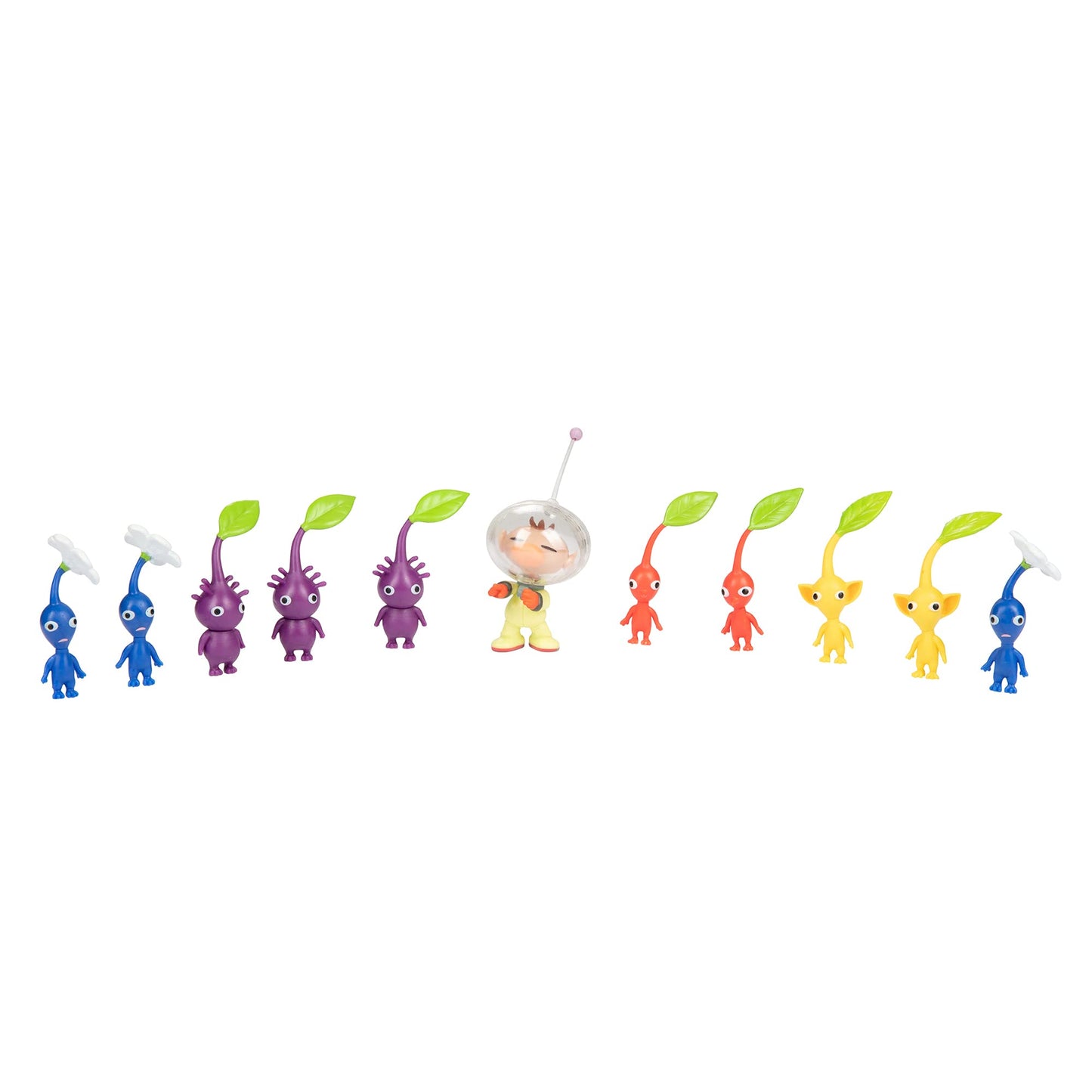 Nintendo Captain Olimar & Pikmin Action Figures Set - Includes 11 Highly Detailed Figurines - Pikmin Come in Colors Yellow, Red, Blue and Purple