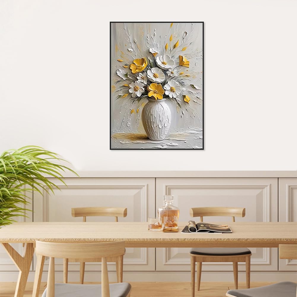 YOLENIX Paint by Numbers for Adults and Kids, Light-Colored vase Painting by Number Kits On Canvas, Number Artist Paint by Number Kit Funny DIY, Home