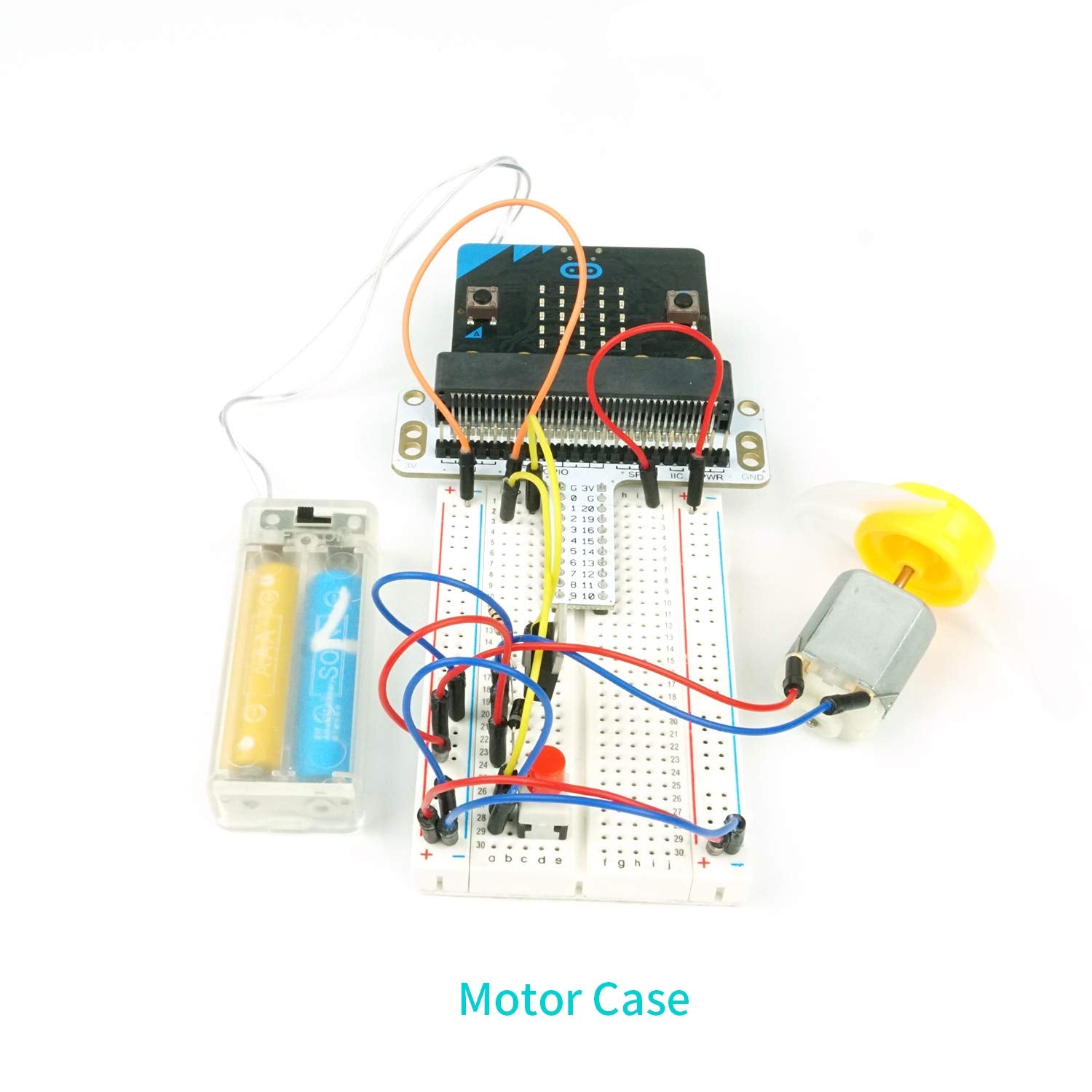 ELECFREAKS microbit Starter Kit 24 Accessories Micro:bit Basic Coding Electronics Kit, microbit Makecode Learning Kit with Guidance Manual (Without