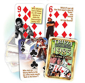 Flickback 1985 Trivia Challenge Playing Cards: Birthday/Anniversary
