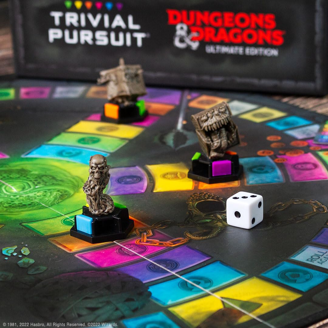 Trivial Pursuit: Dungeons & Dragons Ultimate Edition | Collectible Trivia Board Game Featuring 6 Monster Movers and 1800 Questions Across 6 Categories