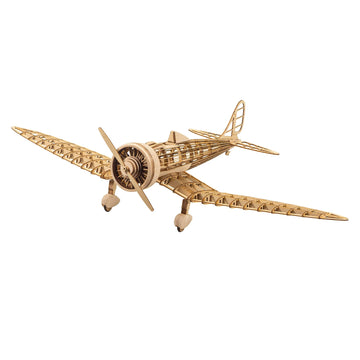 Viloga 3D Wooden Puzzles Airplane 1:31 KA-14 Fighter, Laser-Cut Balsa Wood Airplane Kits to Build for Adults, Perfect Static Model Airplane Puzzles