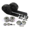 1:16 Mato T74 Metal Tracks with Duckbills Sprockets Driving Idler Wheels with Bearings for Heng Long 3898-1 Remote Control Tank