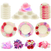 297 Pcs DIY Tea Party Hat Set for Girl Kid Cowboy Dress Up with 24 Pcs Hats