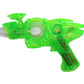 - 2 Pack - NEON Green Light-up Galaxy Space UV Glow Super Space Blaster Flash Gun (11") Noisy Blacklight Reactive Glow in Dark Space Blaster. Plastic