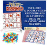 Regal Games - Poker Keeno Bulk Game Set - Includes 12 Two-Sided Boards, 200 Scoring Chips, 1 Deck of Standard Poker Cards - 24 Unique Board Layouts