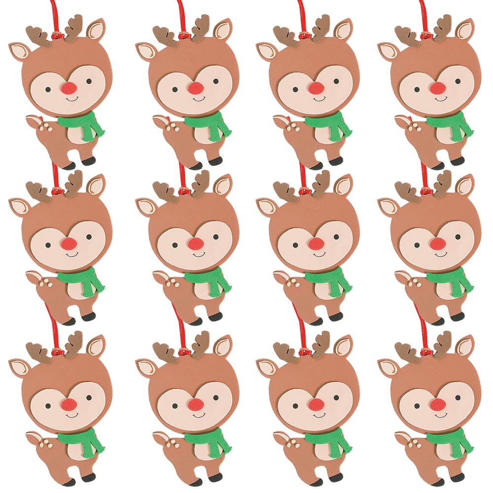 Big Head Reindeer Ornament Craft Kit -12 - Crafts for Kids and Fun Home Activities