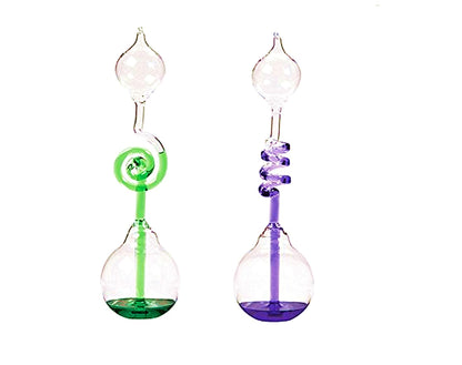 Colorful Office Thinking Hand Boiler, Glass Science Energy Transfer, Children Science Experiment, Love Birds Color Meter Hand Boiler, 2 Pcs