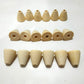 30pcs Irregular Wood Cone Beads Wooden Pyramid Beads for Making Bracelet Necklace Handmade DIY Beading Crafts Accessory (Cone 30pcs)