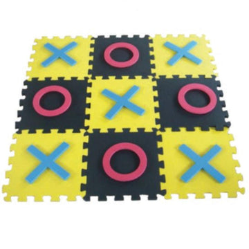 S&S Worldwide Jumbo Foam Tic-Tac-Toe. Connect Tiles to Create Huge 36" Sqaure Board Version of Classic Game. Includes 9 Board Tiles, 5 X's and 5 O's
