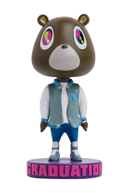 The Graduation Bear Bobblehead - College Dropout Bear Statue for The Hip hop Head in Your Life!