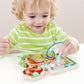 Hape Wooden Magnetic Maze Puzzle Choo Choo Tracks| Learning and Development Puzzle with Magnetic Wand for Toddlers