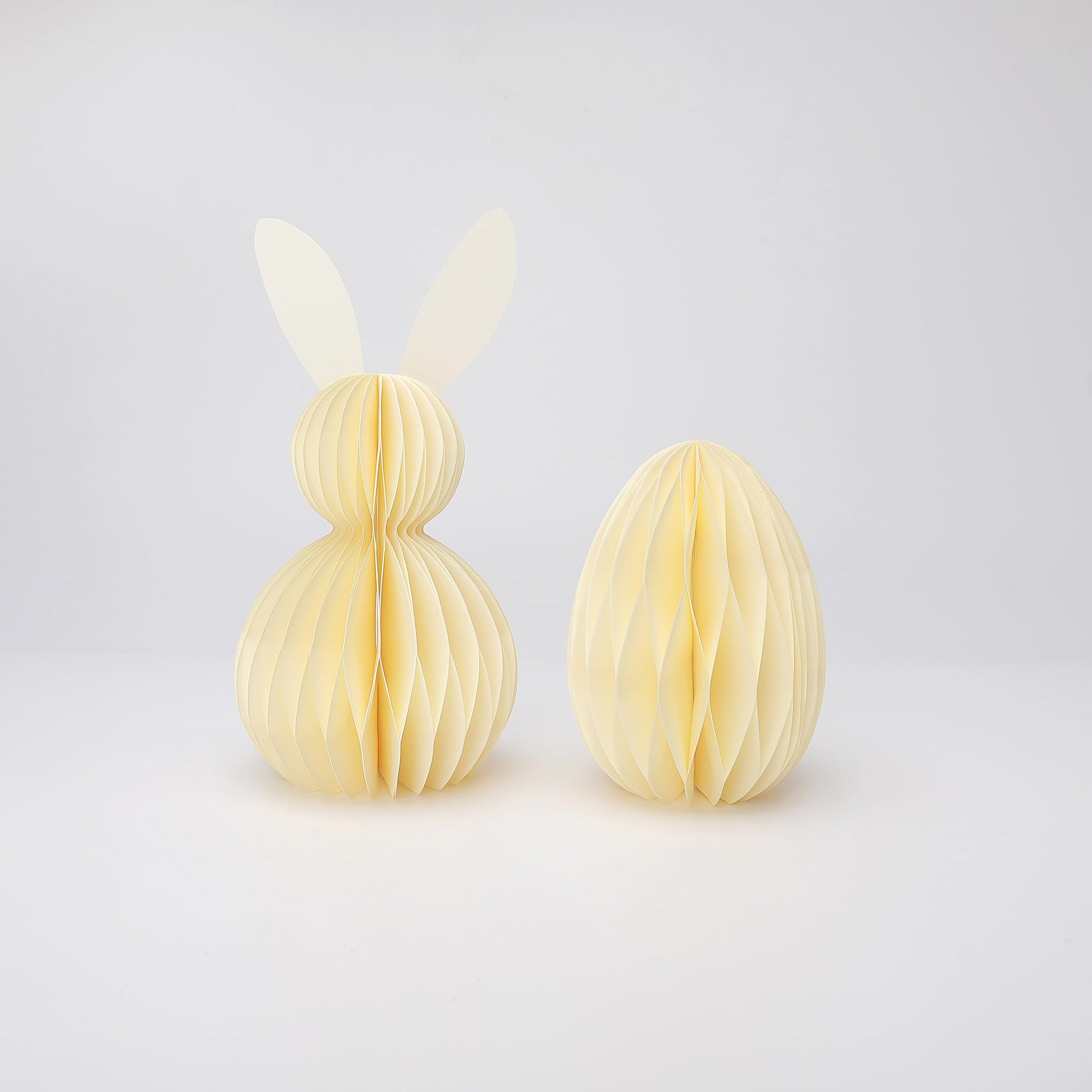 Easter Decorations, 4Pcs Easter Honeycomb DIY Table Centerpiece Set, Cute Table Centerpiece Decor for Easter Decors, Egg Hunt Supplies