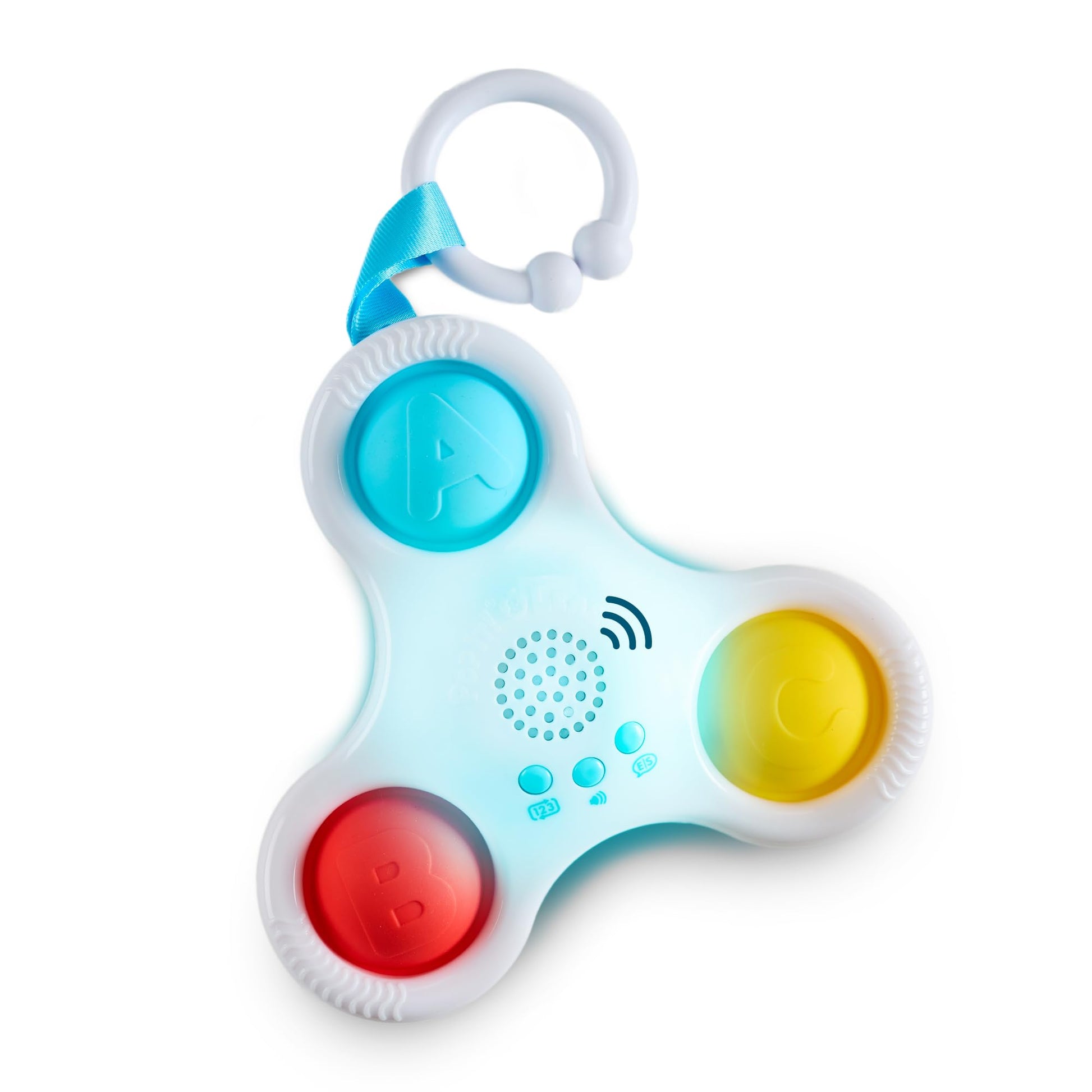 Chuckle & Roar - Pop It! and Learn Mini - Educational and Electronic Popping Toy - Learn Numbers & Letters in Spanish or English - Great for Ages 6