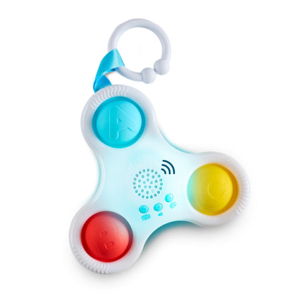 Chuckle & Roar - Pop It! and Learn Mini - Educational and Electronic Popping Toy - Learn Numbers & Letters in Spanish or English - Great for Ages 6