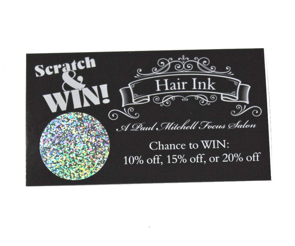 My Scratch Offs 1 in Glitter Round Scratch-Off Stickers, 100 Pack