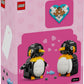 LEGO Penguins in Love Building Set - Cute Animal Display Model, Romantic Valentine’s Day Collectible, Gift for Couples Fans - 40886