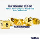 Metal Dice Polyhedral Set of 7 die (7) Gold