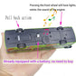 Ailejia City Bus Toy Die Cast Pull Back Public Transportation Vehicles Mini Bus Model Car Toys Lights and Music (Yellow)