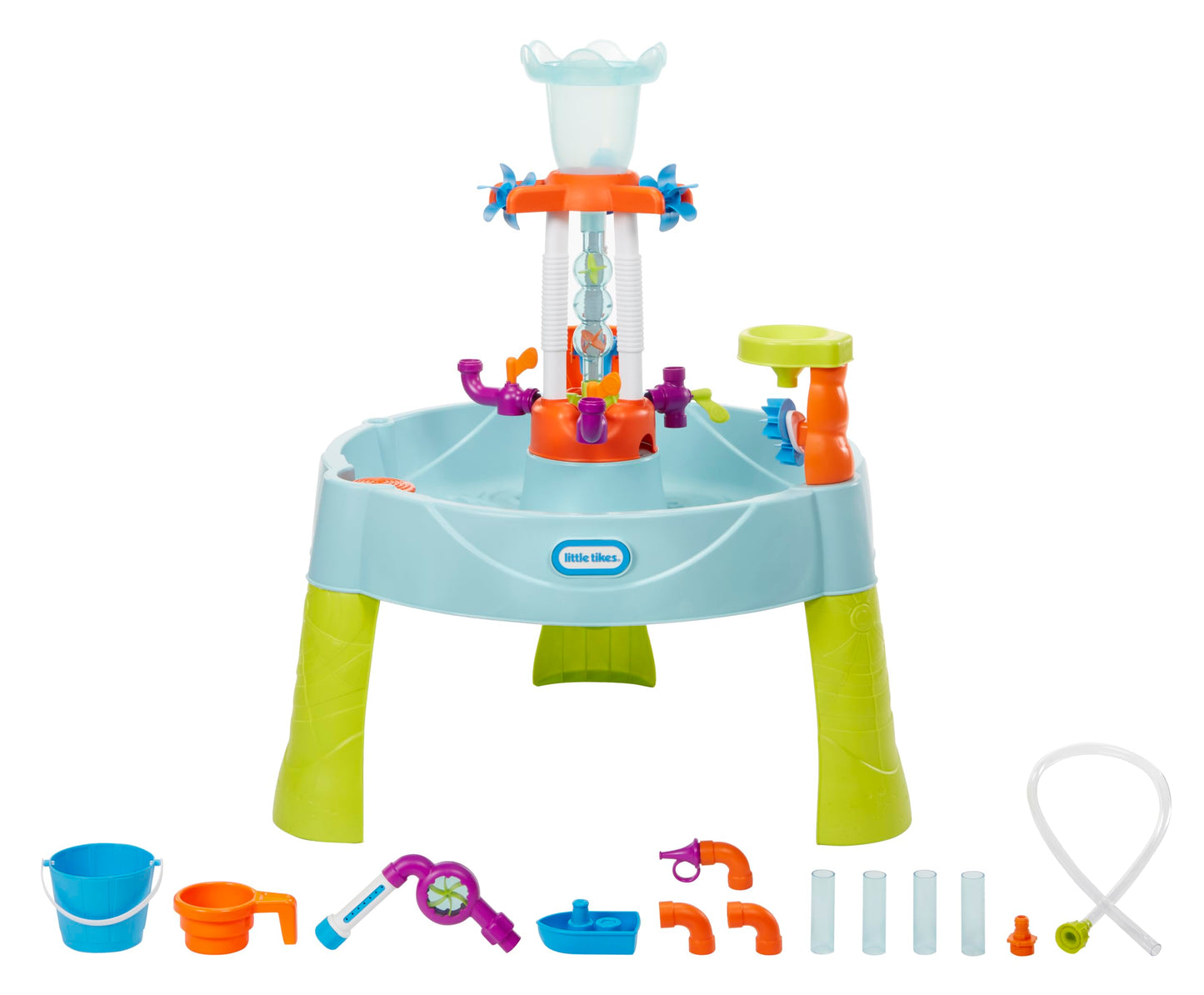 Little Tikes Flowin’ Fun Water Table - Kids’ Outdoor Water Playset with Interchangeable Pipes, Faucets, Tower & Accessories - Encourages Creativity