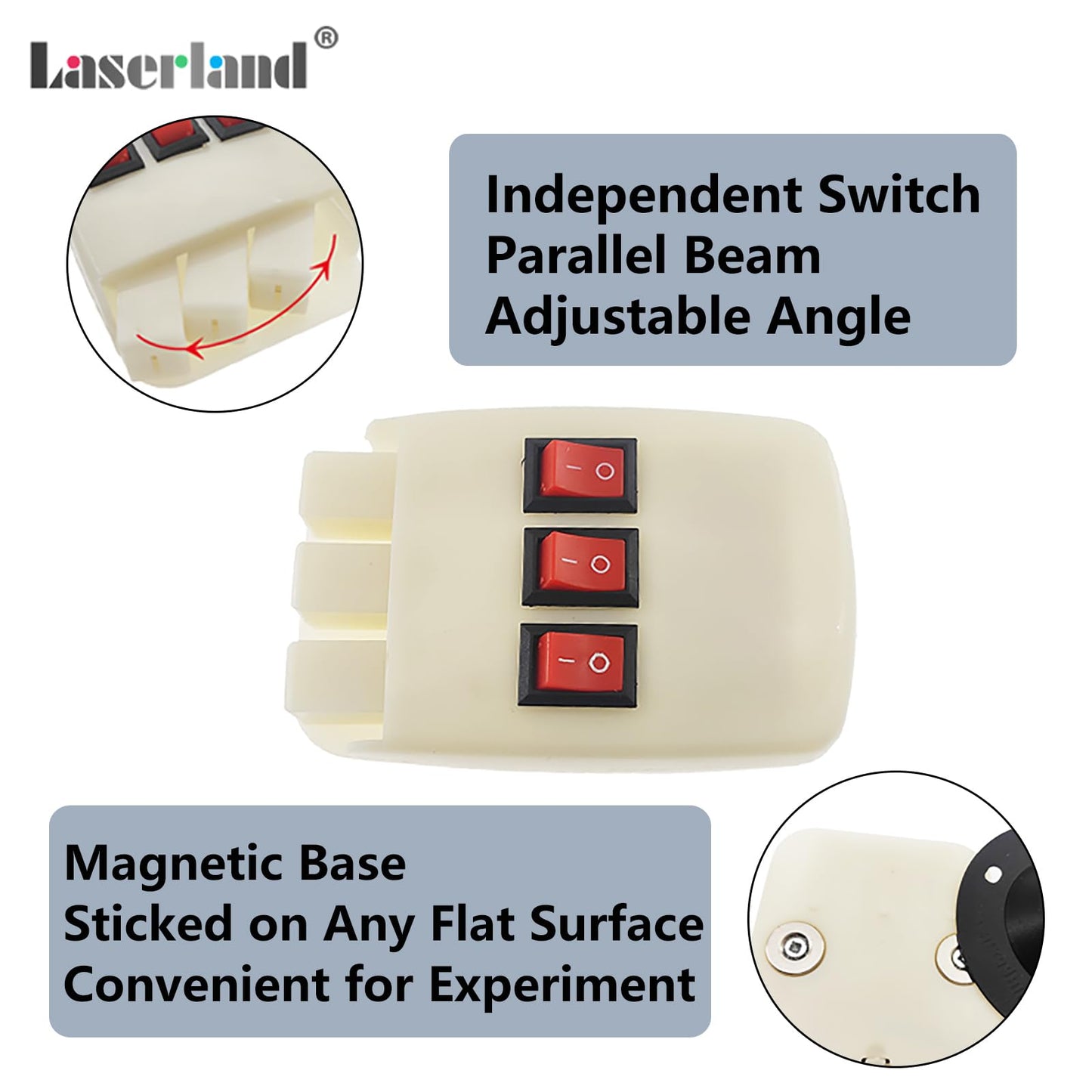 Magnetic Physics Optical Experiment Kit Refraction Reflector Triangular Prism Convex Lens Concave Mirror Linear Light Source
