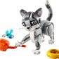 LEGO Creator 3 in 1 Playful Cat Toy - Building Toy with 3 Building Options, Cat, Dog, or Pigeon - Birthday Gift for Kids - Animal Figures for Kids