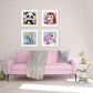 QAWRZZPR 4 Pcs Diamond Art Kits for Kids - Diamond Art for Kids Ages 4-8 & Gem Art for Kids Full Drill Cartoon Anime Theme, Diamond Painting for Kids