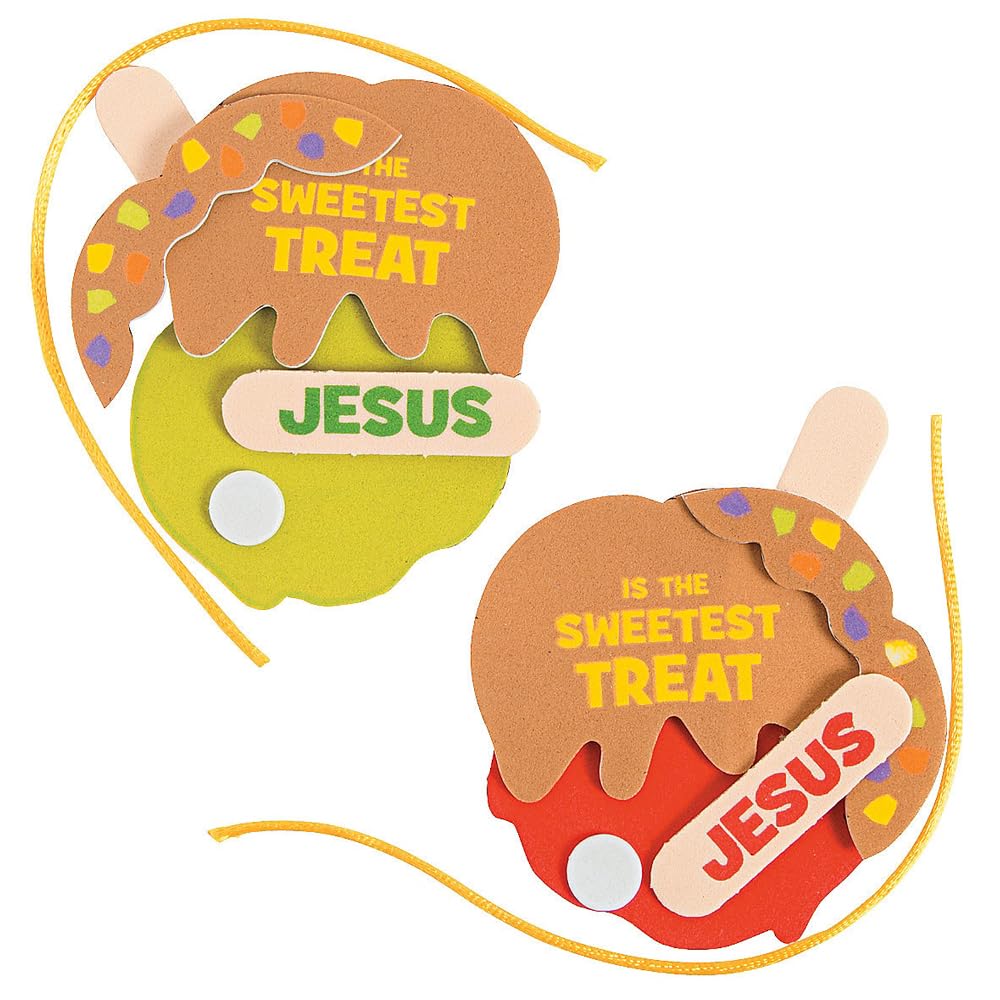 Jesus is the Sweetest Treat Ornament Craft Kit - Makes 12 - Crafts for Kids and Fun Home Activities