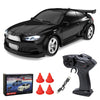 ROUASD Mini Desktop RC Drift Car, 1:64 Scale 4WD High-Speed 2.4Ghz Remote Control Racing Sports Car with LED Lights for Adults Hobbyists