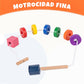 Adena Montessori Wooden Lacing Bead Set with Tray, 1-3y