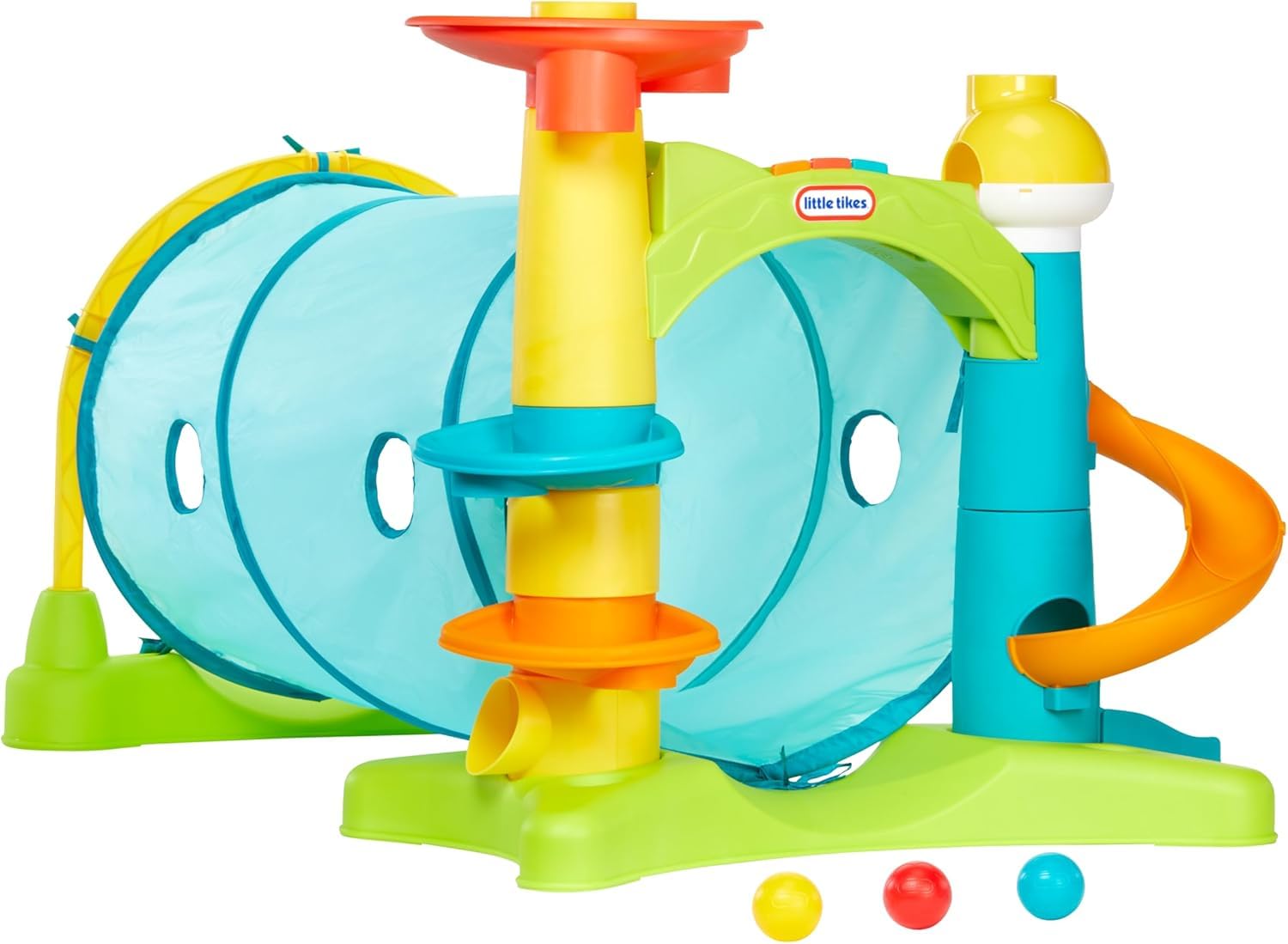 Little Tikes 2-in-1 Activity Tunnel, Indoor Outdoor Playset for Toddlers, Boys and Girls Ages 1-3 Years