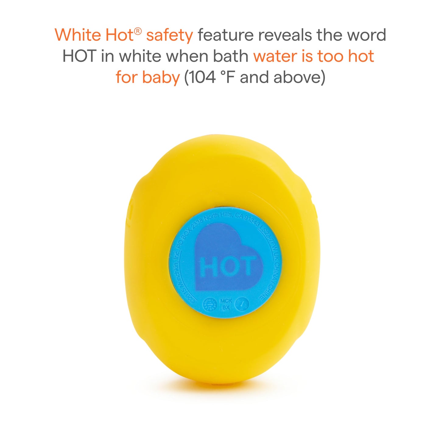 Munchkin® White Hot® Safety Bath Ducky Toy, Yellow