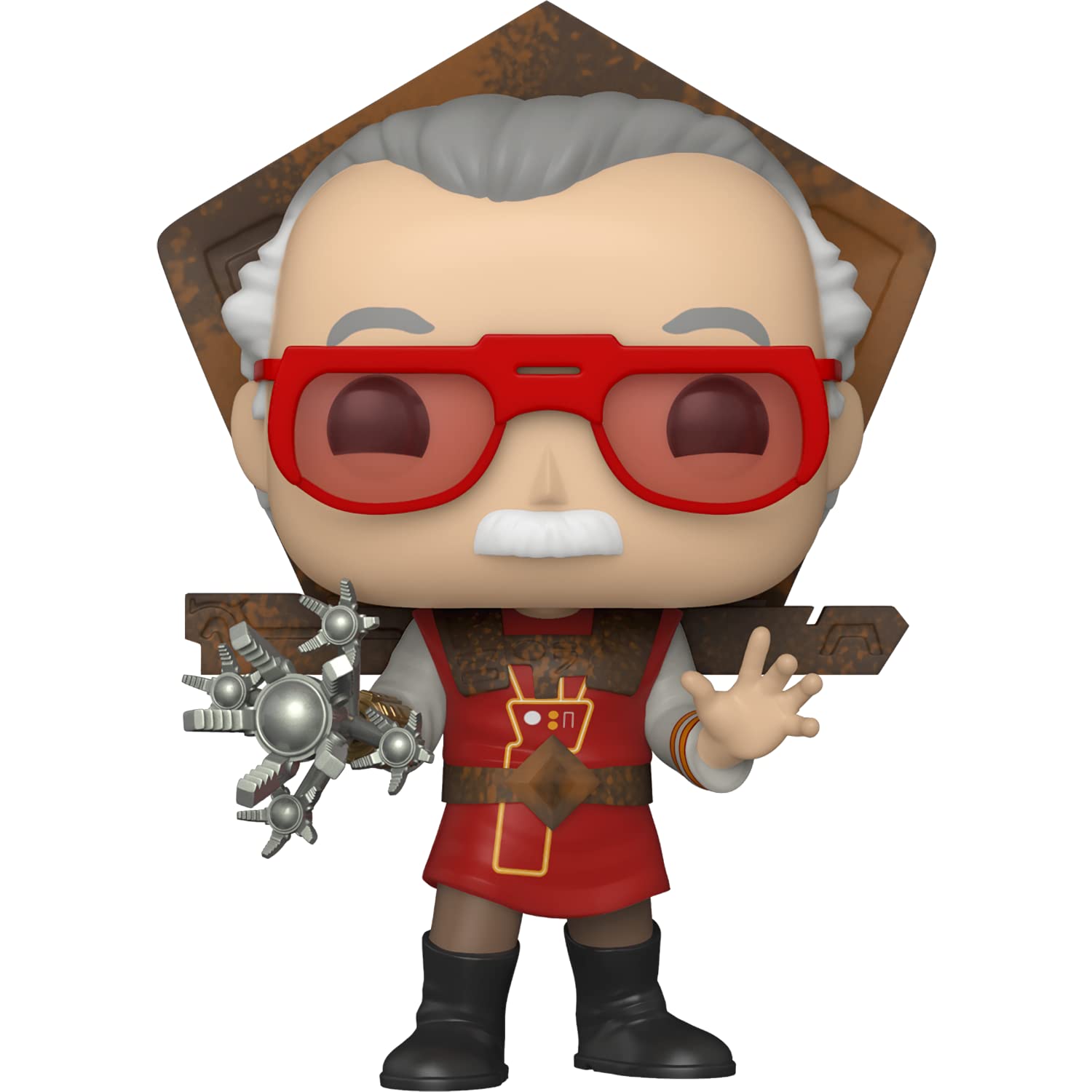 Funko Stan L e e : P o p ! Vinyl Figurine Bundle with 1 Compatible 'ToysDiva' Graphic Protector (655-48565 - B)