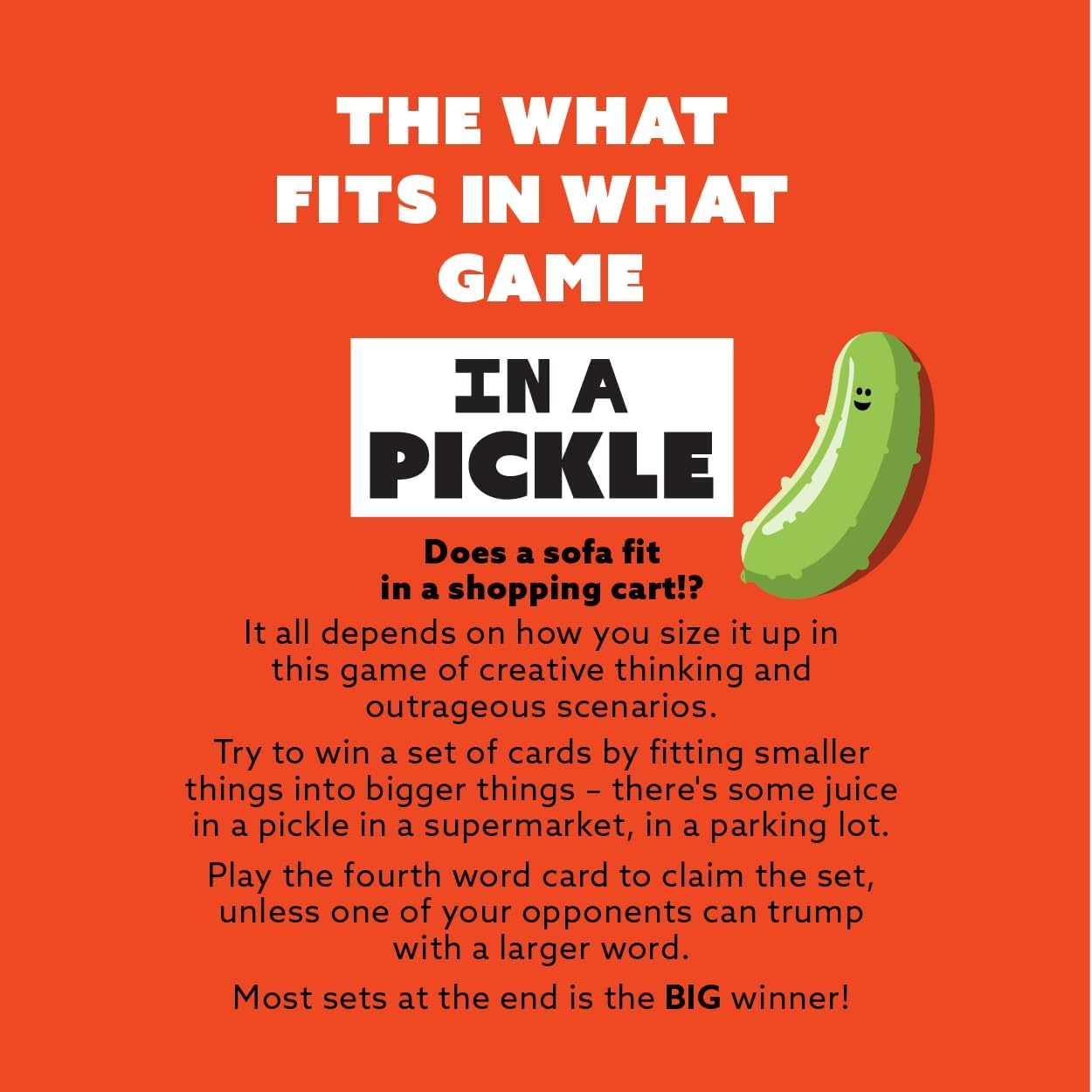 Gamewright - in a Pickle Card Game - Party to Go - Ages 10+